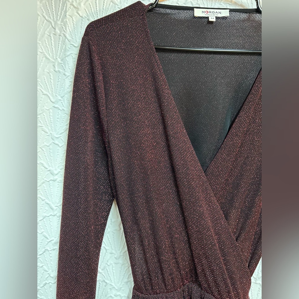 Morgan de Toi Size 44 (US 16) Open Back Dress